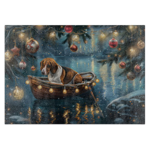 Planche À Découper American English Foxhound Christmas Festive Voyage