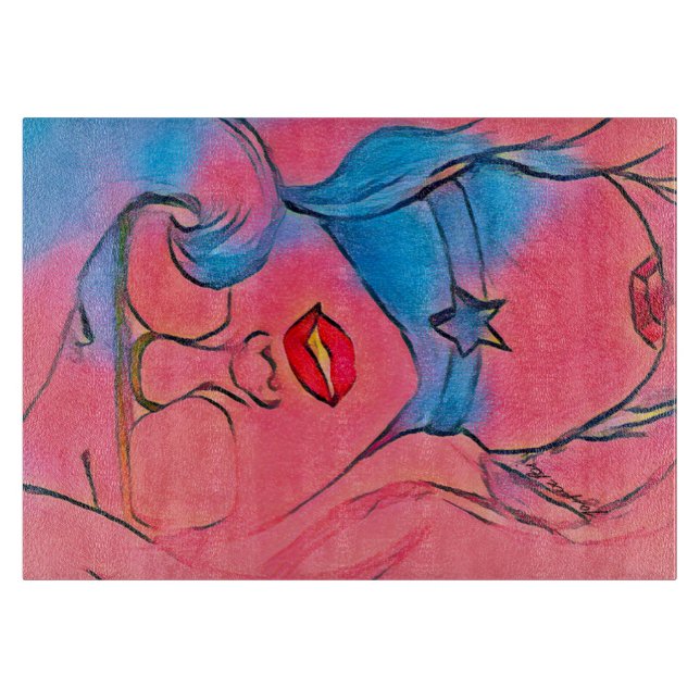 Planche À Découper Amethyst Vibes Edition 1 Glass Art (Devant)