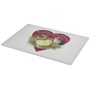 Planche À Découper Amoureuses des poussins