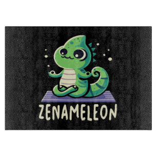 Planche À Découper Amoureux du caméléon