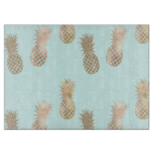Planche À Découper Ananas Chic Mint Gold Glam