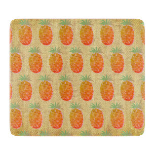 Planche À Découper Ananas Tropical Bohème