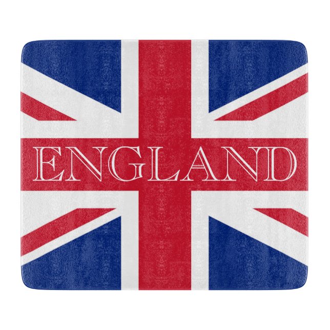 Planche À Découper Angleterre sur Union Jack Flag cbcnt (Devant)