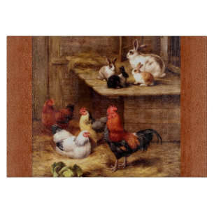 Planche À Découper Animaux familiers d'animaux de ferme de lapins de