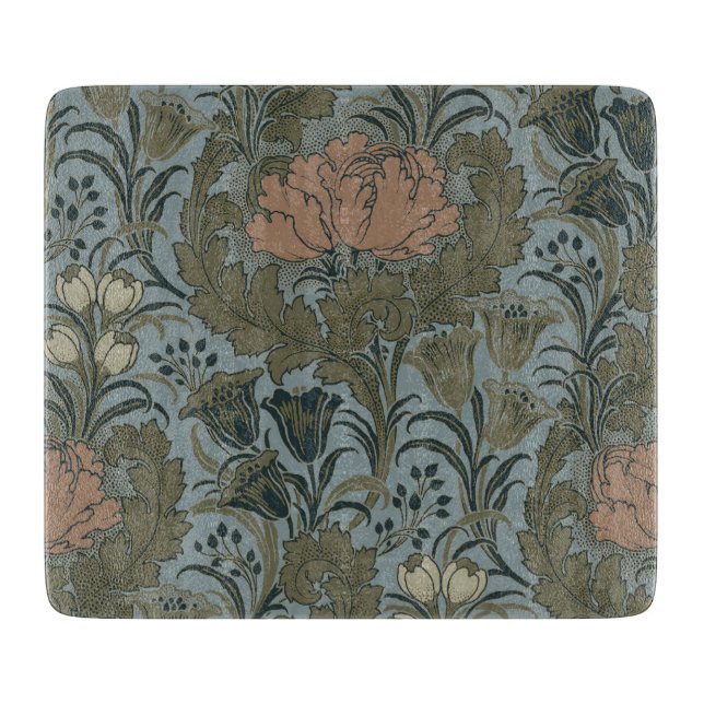 Planche À Découper Antique Fleur Morris Jardin Fond d'écran Floral (Devant)