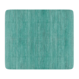 Planche À Découper Aquamarine Bamboo apparence de grain de bois
