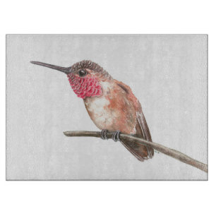 Planche À Découper Aquarelle de colibri