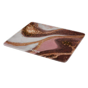 Planche À Découper Aquarelle en marbre