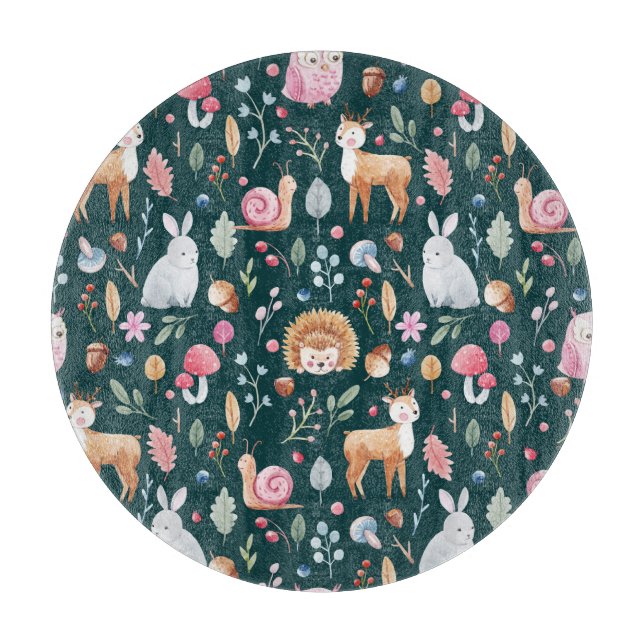 Planche À Découper Aquarelle Fairy Forest Motif pour enfants (Devant)