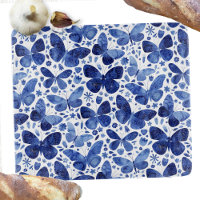 Aquarelle papillon bleu et blanc