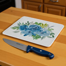 Aquarelle Rose bleue