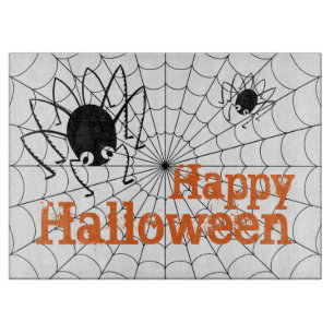 Planche À Découper Araignée d'Halloween et Webs