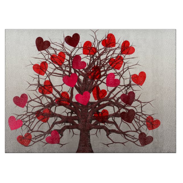 Planche À Découper Arbre des coeurs (Devant)