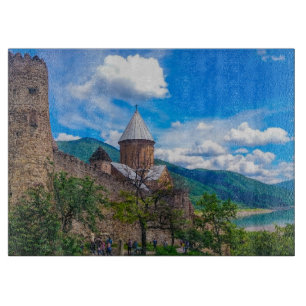 Planche À Découper Architecture du château de Georgia Ananuri