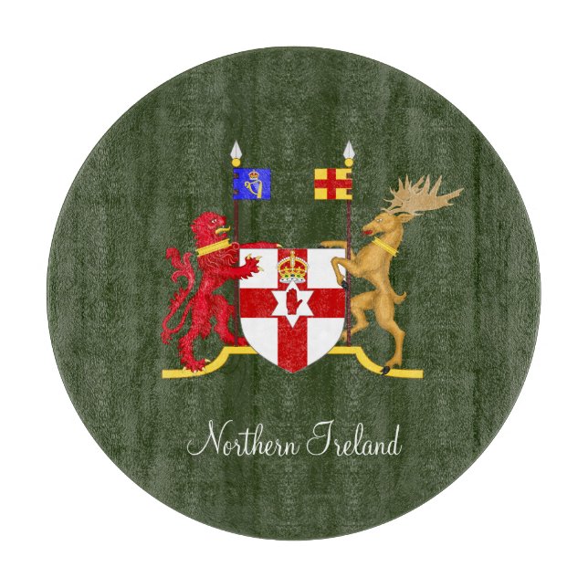 Planche À Découper Armoiries de l'Irlande du Nord (Devant)