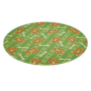 Planche À Découper arrière - plan avec des chiens et des os