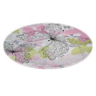 Planche À Découper Arrière - plan avec le papillon