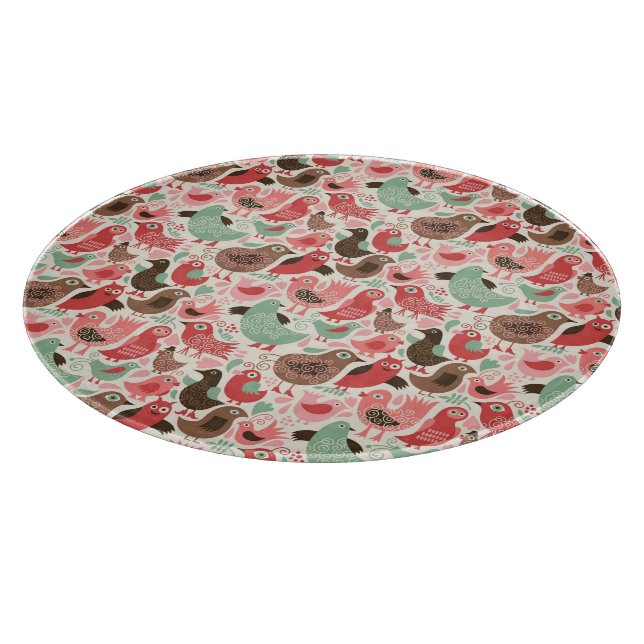 Planche À Découper arrière - plan avec les oiseaux mignons (Coin)