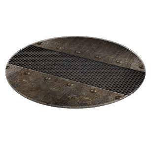 Planche À Découper Arrière - plan grunge en métal