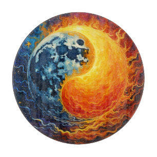 Planche À Découper Art Celestial Yin Yang