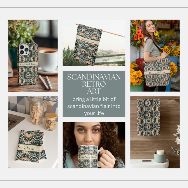 Planche À Découper Art déco scandinave personnalisable (Créateur téléchargé)