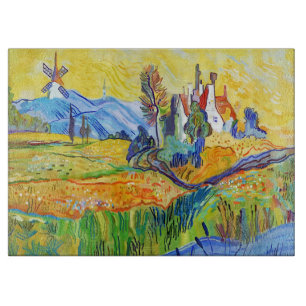 Planche À Découper Art Impressionniste Moderne Été Provence Paysage