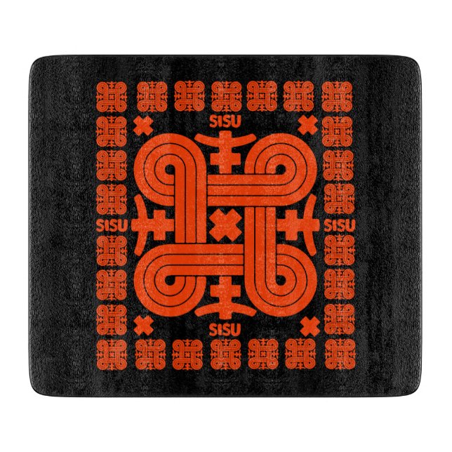 Planche À Découper Art Sisu finlandais (Devant)