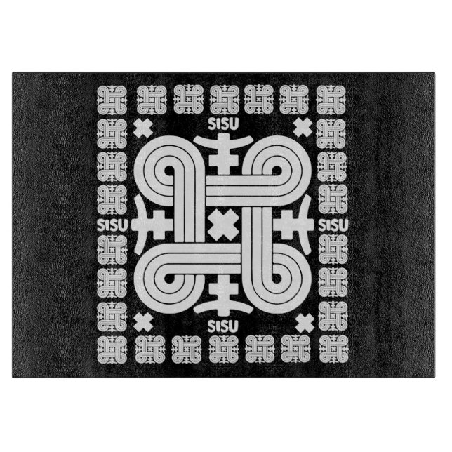 Planche À Découper Art Sisu finlandais (Devant)