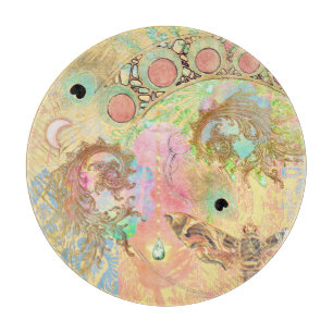 Planche À Découper Art vintage bohème unique hippie pastel whimsica