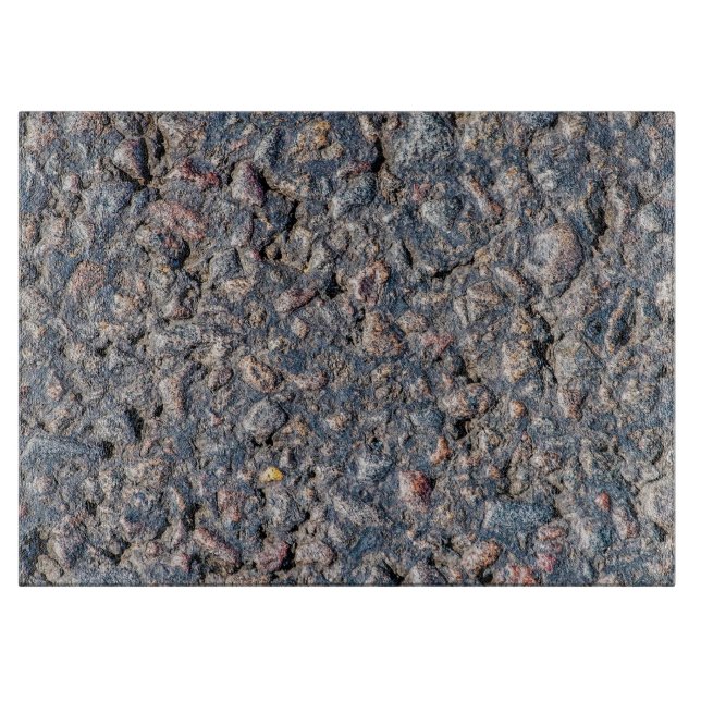 Planche À Découper Asphalte et texture de galets (Devant)