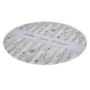 Planche À Découper Assez Chic Fleurs Lavande Rayures