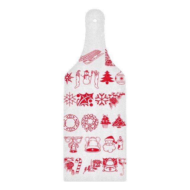 Planche À Découper Atelier de Noël Snowman Santa Claus (Devant)