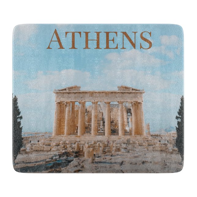 Planche À Découper Athènes Grèce (Devant)