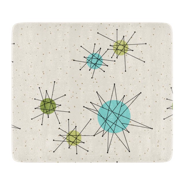 Planche à découper atomique iconique de Starbursts (Devant)