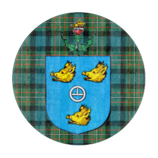 Planche à découper au blason du clan Ferguson