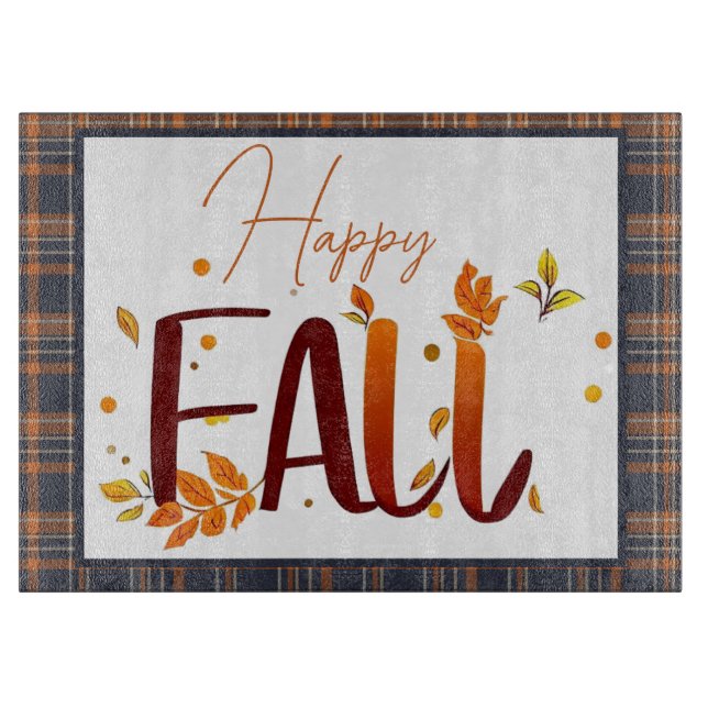 Planche À Découper Automne/Automne/Feuille/Plaid (Devant)