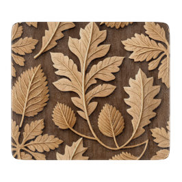 Planche À Découper AUTOMNE Brown & TONNE AUTOMNE FEUILLES & ACORNES