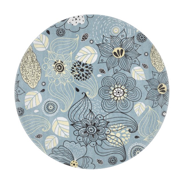 Planche À Découper Automne Floral : Design saisonnier élégant (Devant)