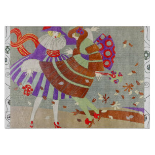 PLANCHE À DÉCOUPER AUTOMNE QUITTE DANS LE MONOGRAMME DE MODE VENT/BEA