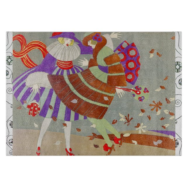 PLANCHE À DÉCOUPER AUTOMNE QUITTE DANS LE MONOGRAMME DE MODE VENT/BEA (Devant)