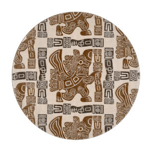 Planche À Découper Aztec Eagle Guerrier Tribal Art antique