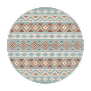 Planche À Découper Aztec Essence Ptn IIIb Blue Cream Terracottas