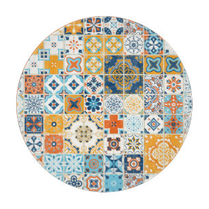 Planche À Découper Azulejo Tuiles portugais : Multicolor Vintage