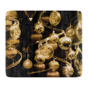 Planche À Découper Babioles d'or et motif en spirale
