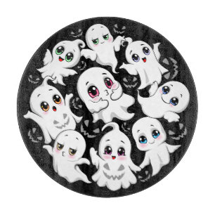 Planche À Découper Baby Ghosts Éffrayant mignon Halloween humeur