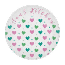 Ballons en forme de cœur Vert Rose Motif Étoile Mi