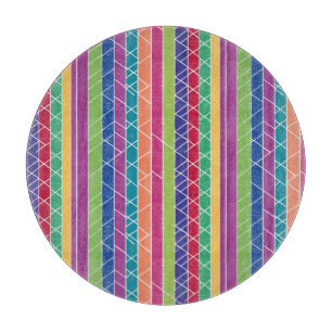 Planche À Découper Bandes colorées