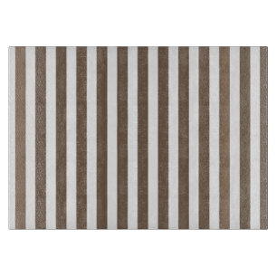 Planche À Découper Bandes de bonbons de couleur et blanc