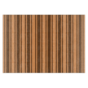 Planche À Découper Bandes de bonbons marron rétro des années 1970