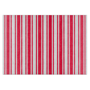 Planche À Découper Bandes de bonbons rouges et blancs